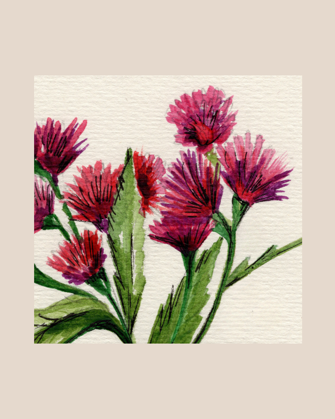 Watercolor Print Wildflower