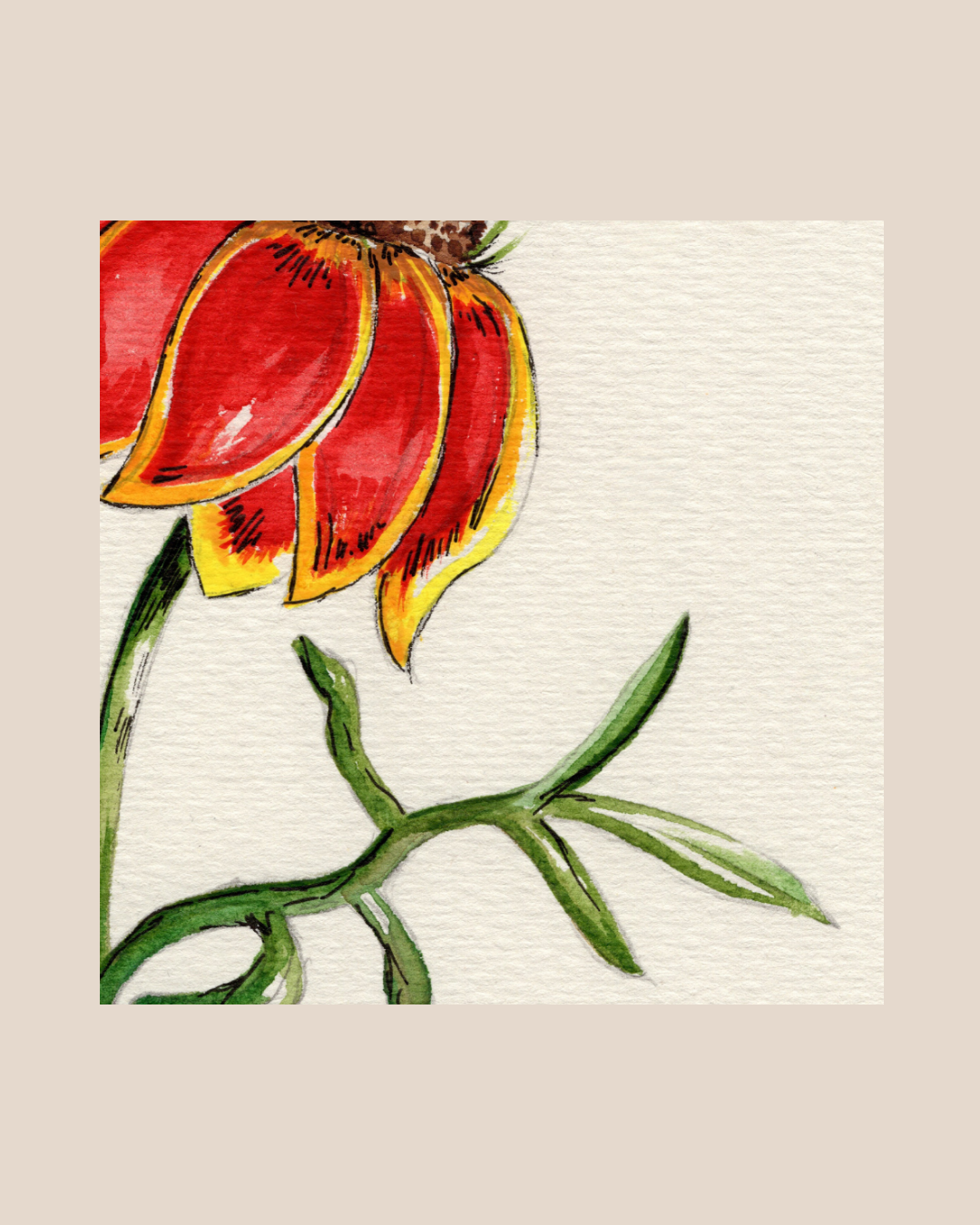 Watercolor Print Wildflower