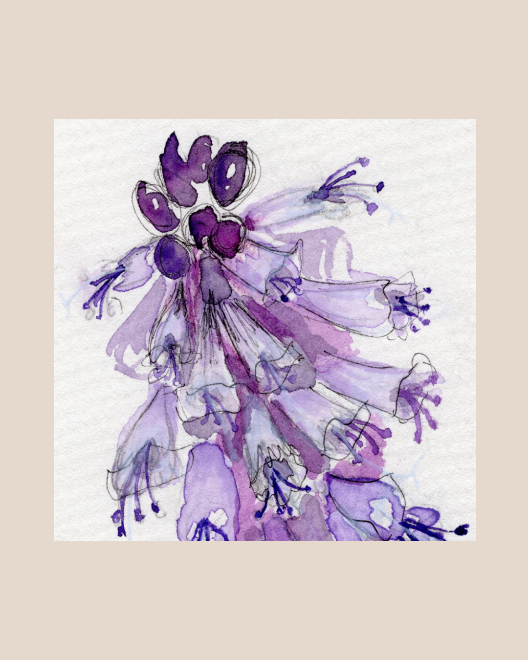 Watercolor Print Wildflower