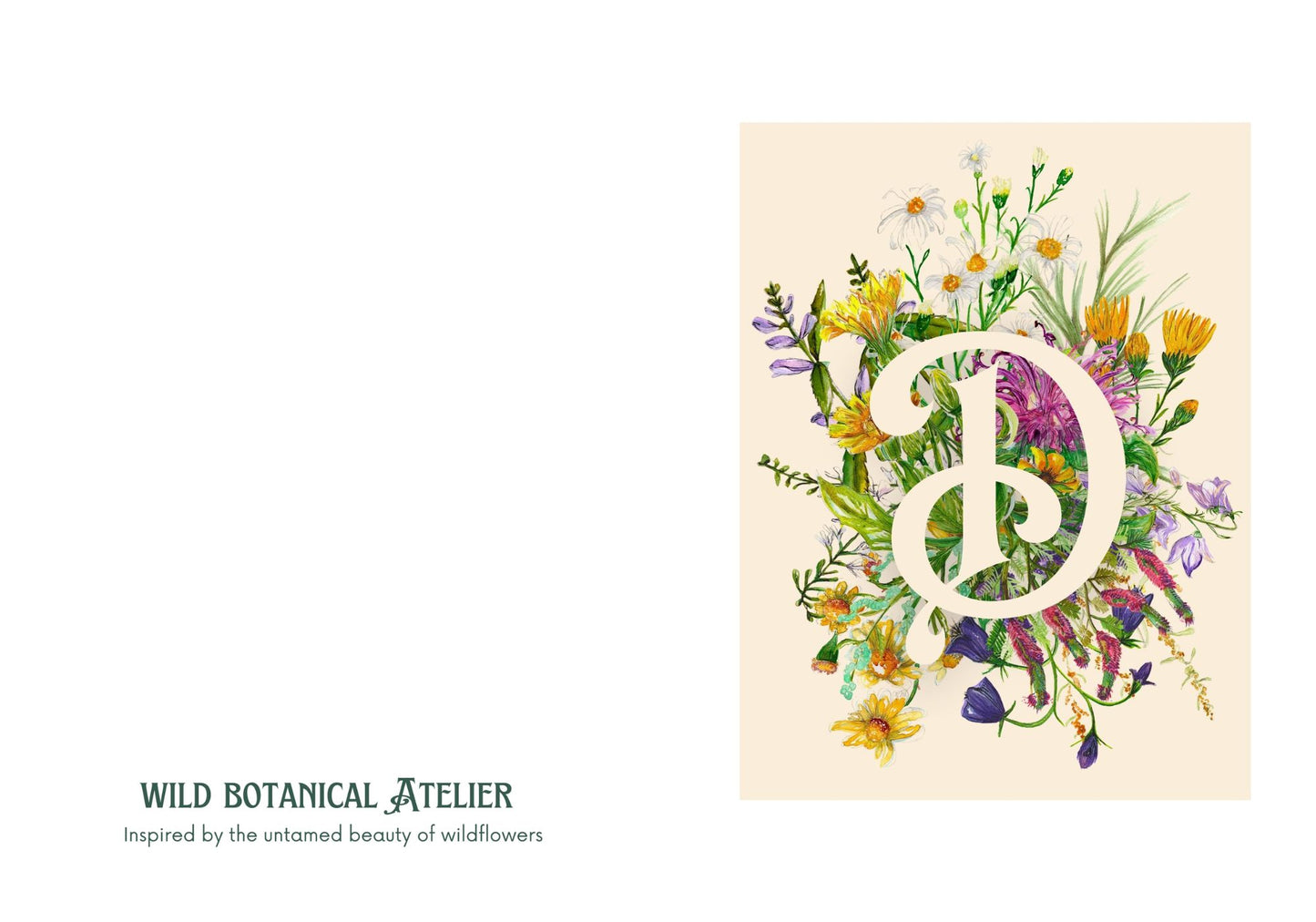 Botanical Initial card set