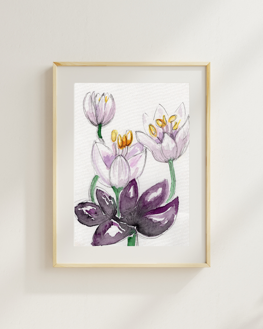 Watercolor Print Wildflower