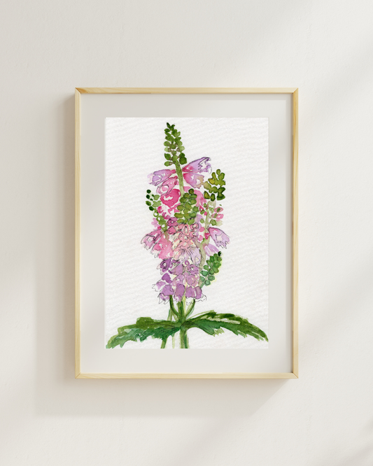 Watercolor Print Wildflower