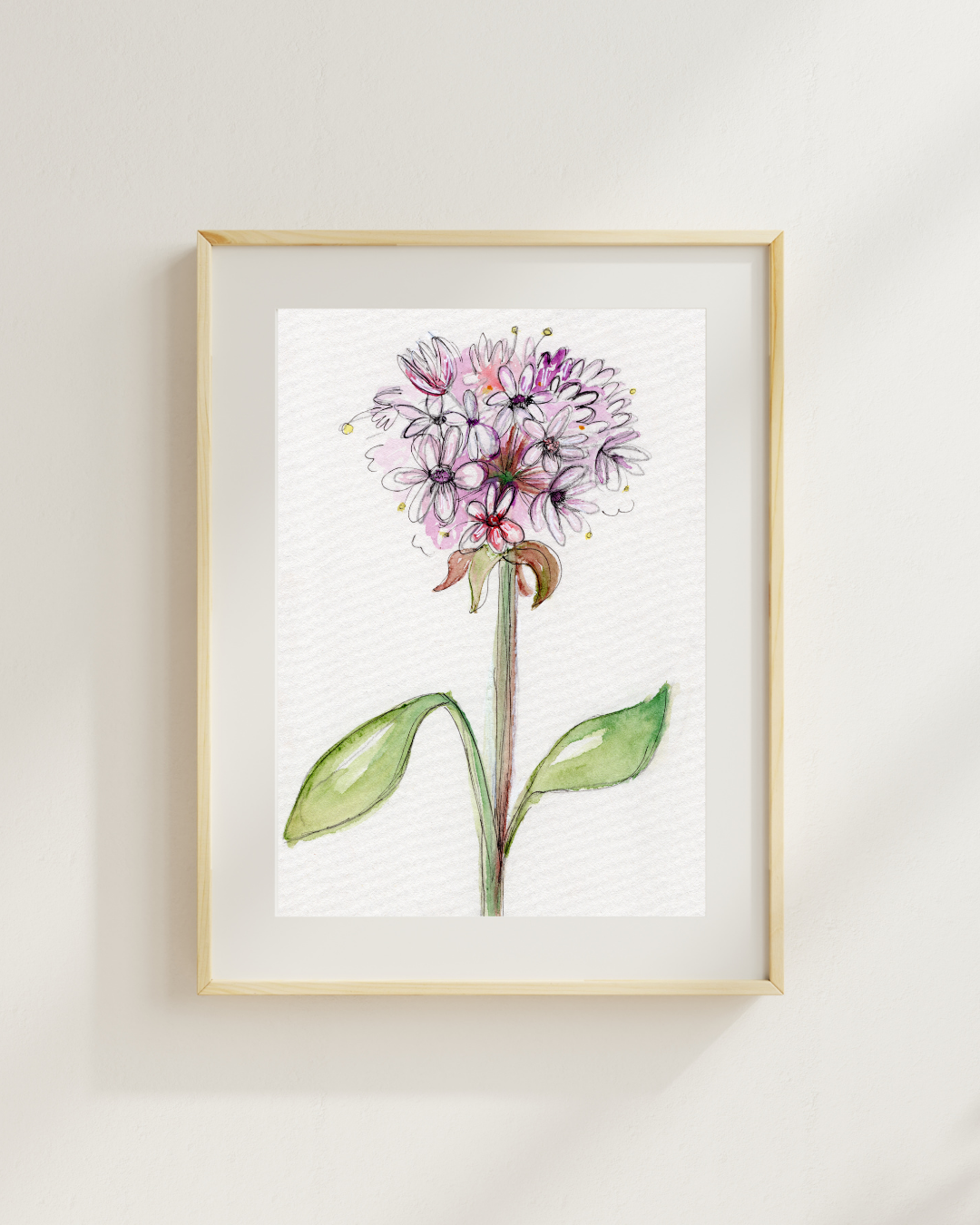 Watercolor Print Wildflower