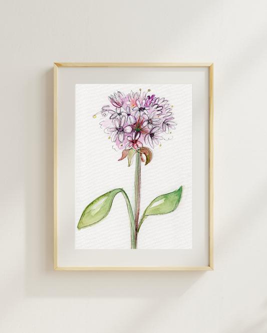 Watercolor Print Wildflower