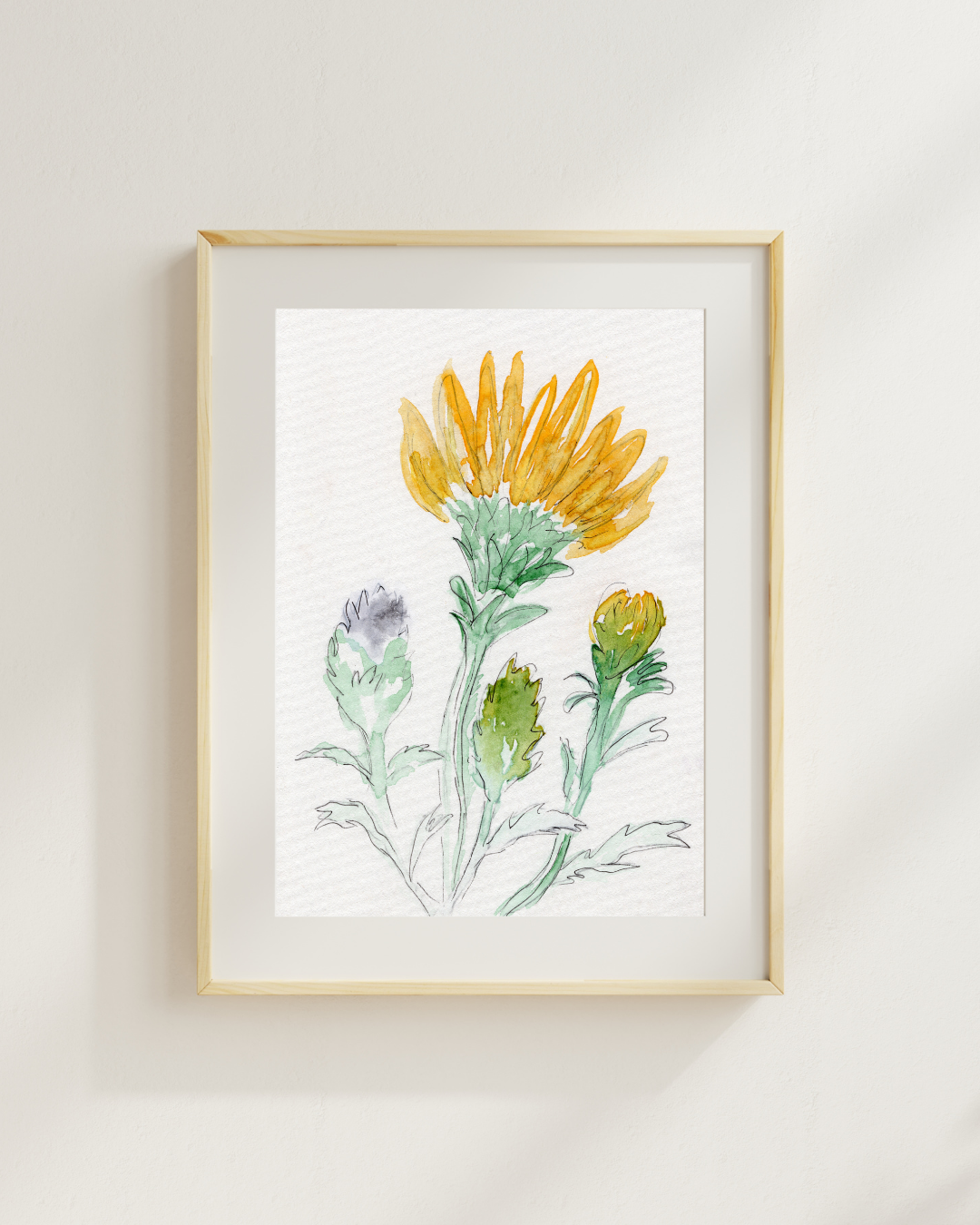 Watercolor Print Wildflower