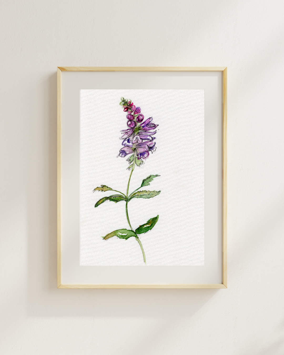 Watercolor Print Wildflower