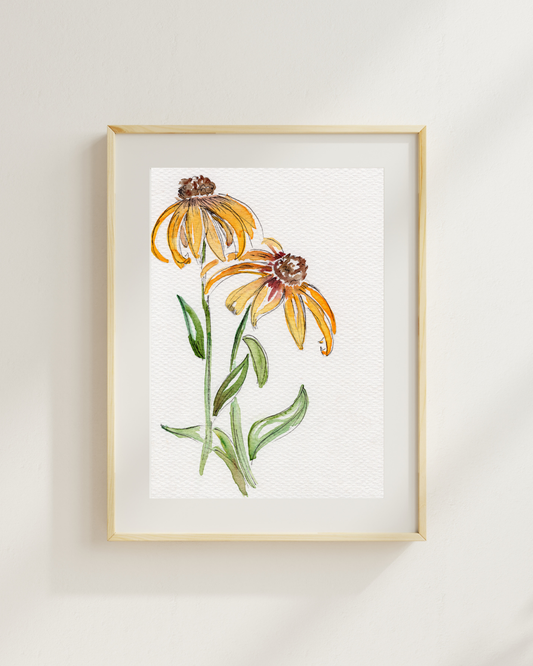 Watercolor Print Wildflower