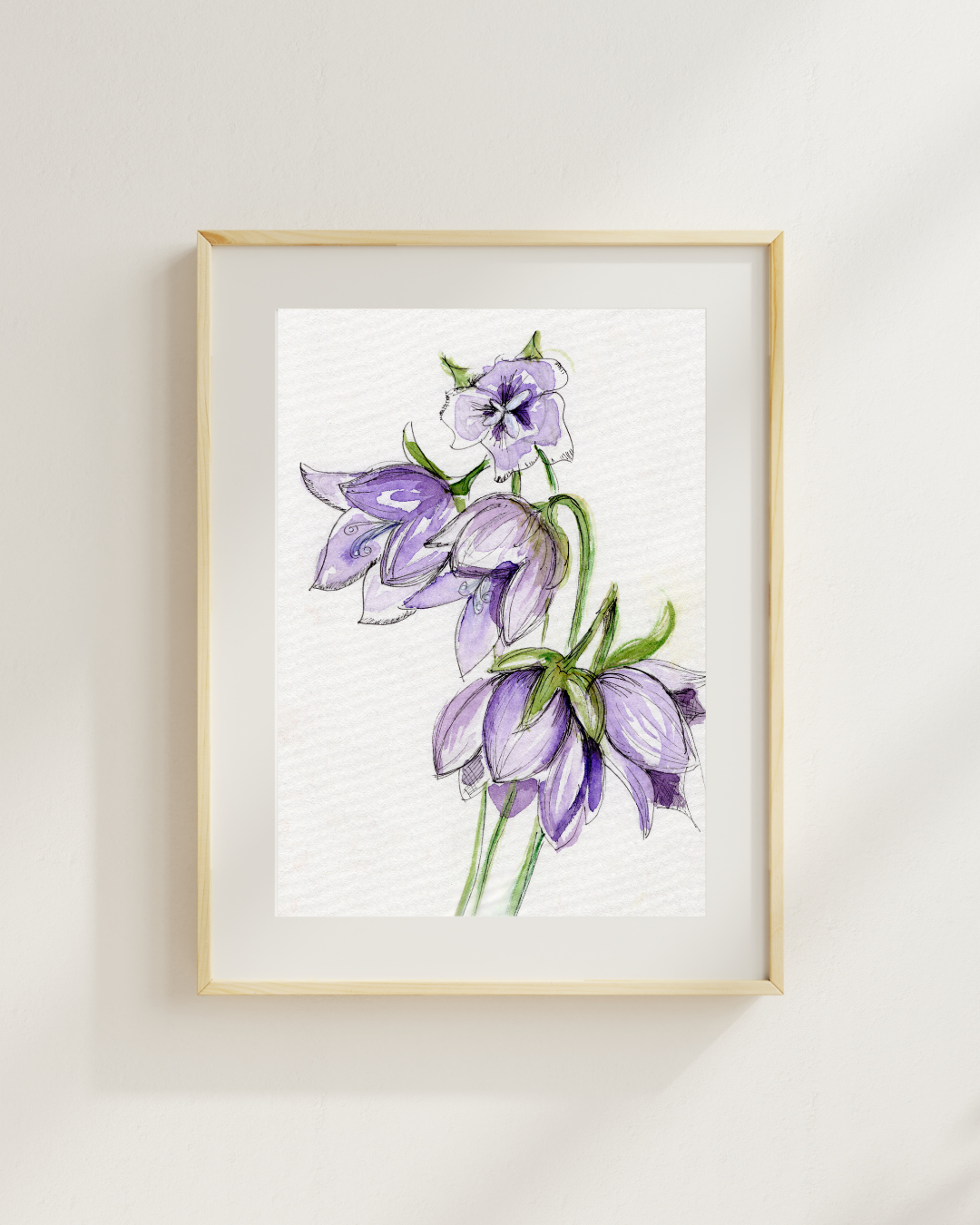 Watercolor Print Wildflower
