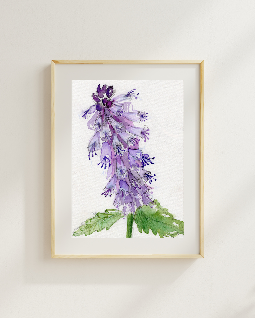 Watercolor Print Wildflower