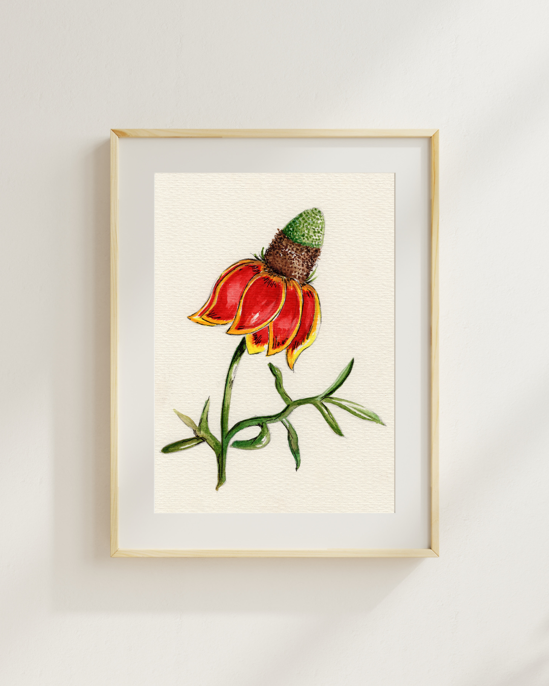 Watercolor Print Wildflower