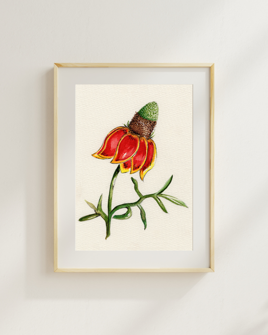 Watercolor Print Wildflower