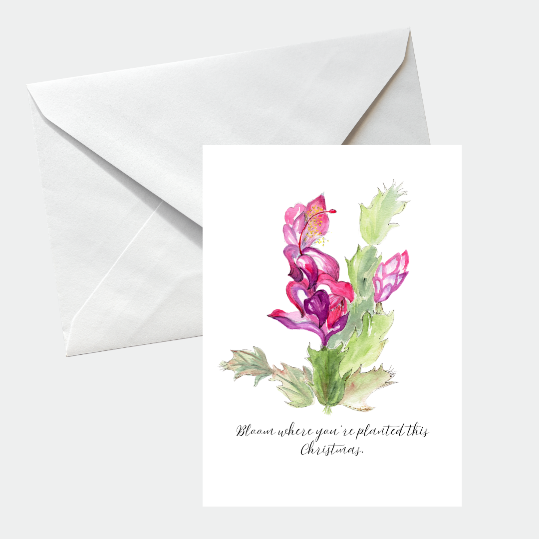 Christmas Cactus Card